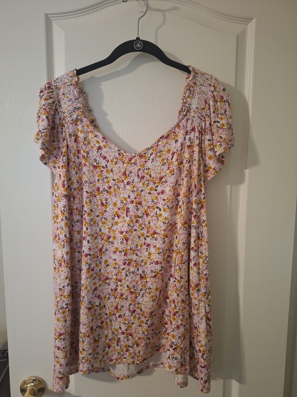 Torrid Floral Knit V-Neck Top